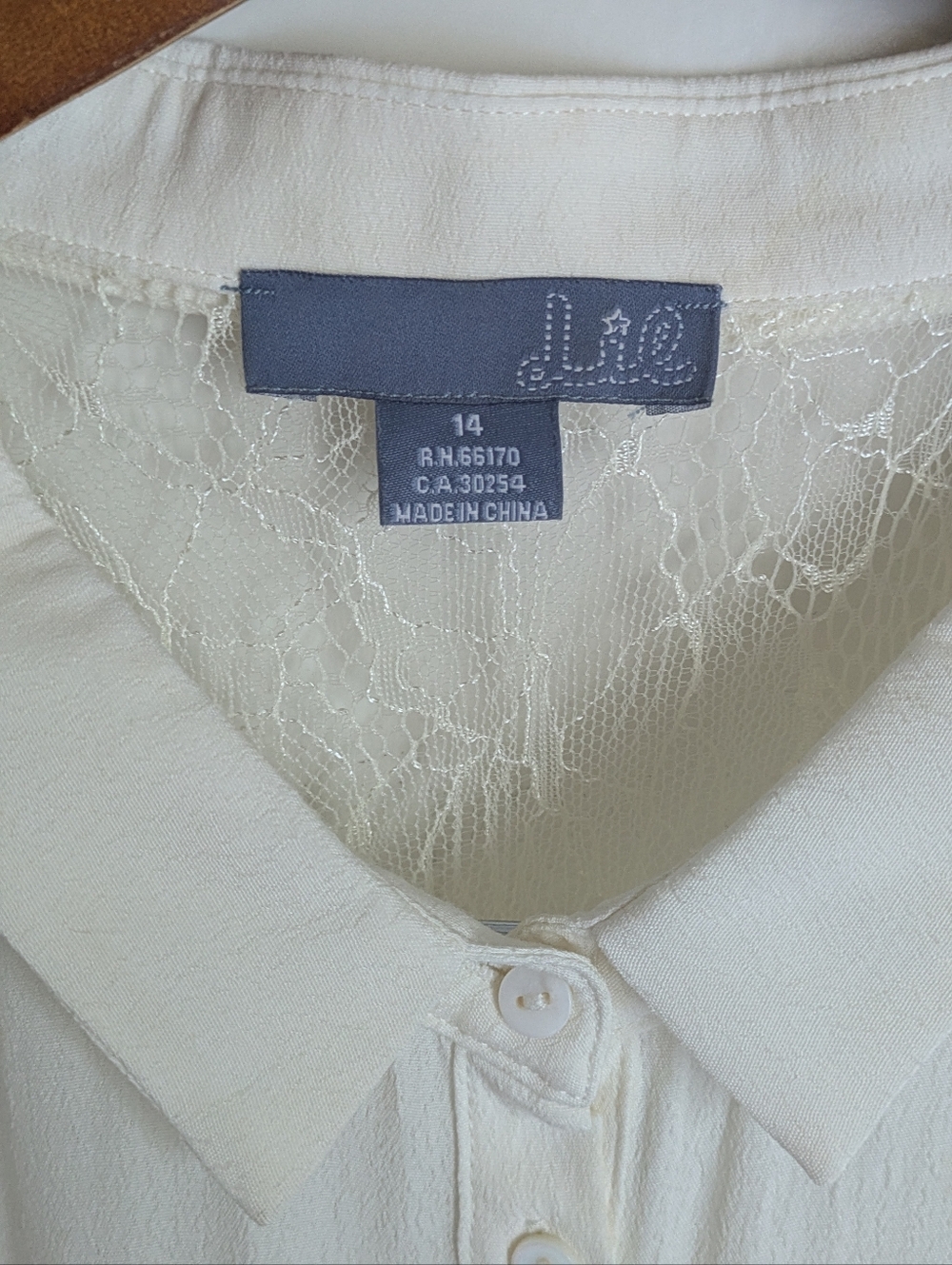 Anthropologie Lie Romantic Bohemian Ruffled Lace Blouse White Size 14 - Picture 5 of 16